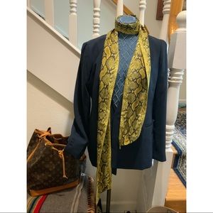 Henri Bendel Snake Print 100% Silk Scarf